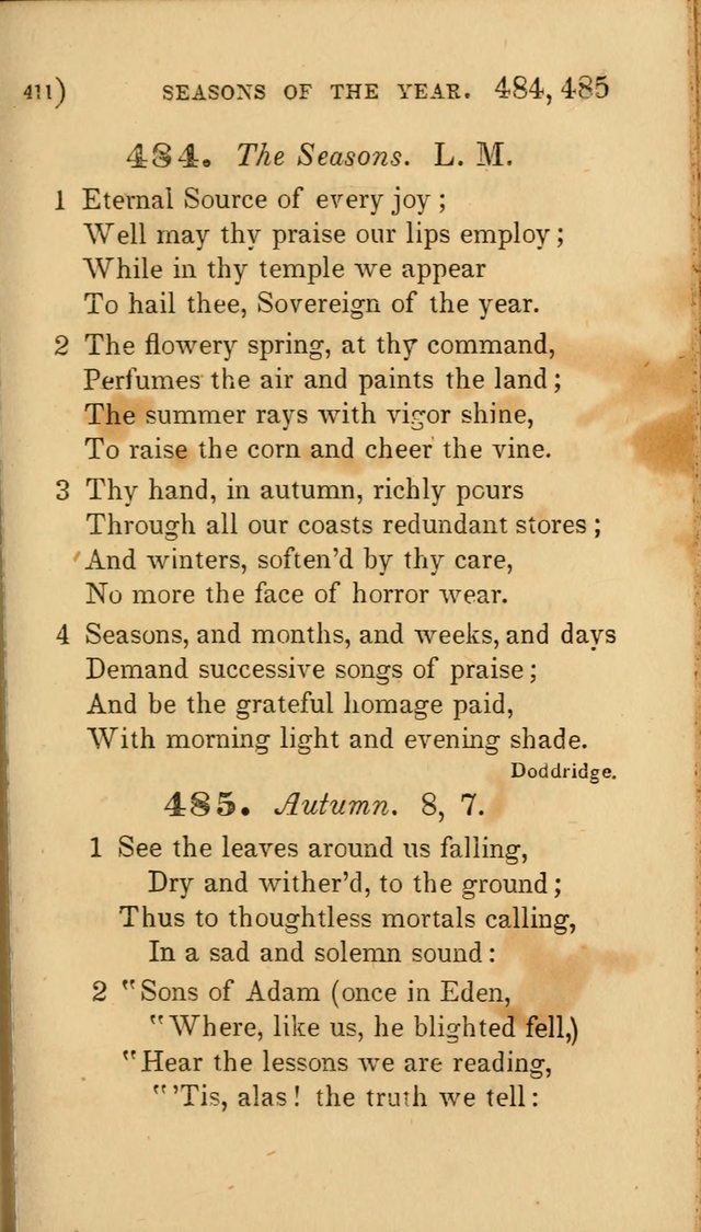 Hymns for Social Worship: selected from Watts, Doddridge, Newton, Cowper, Steele and others page 411