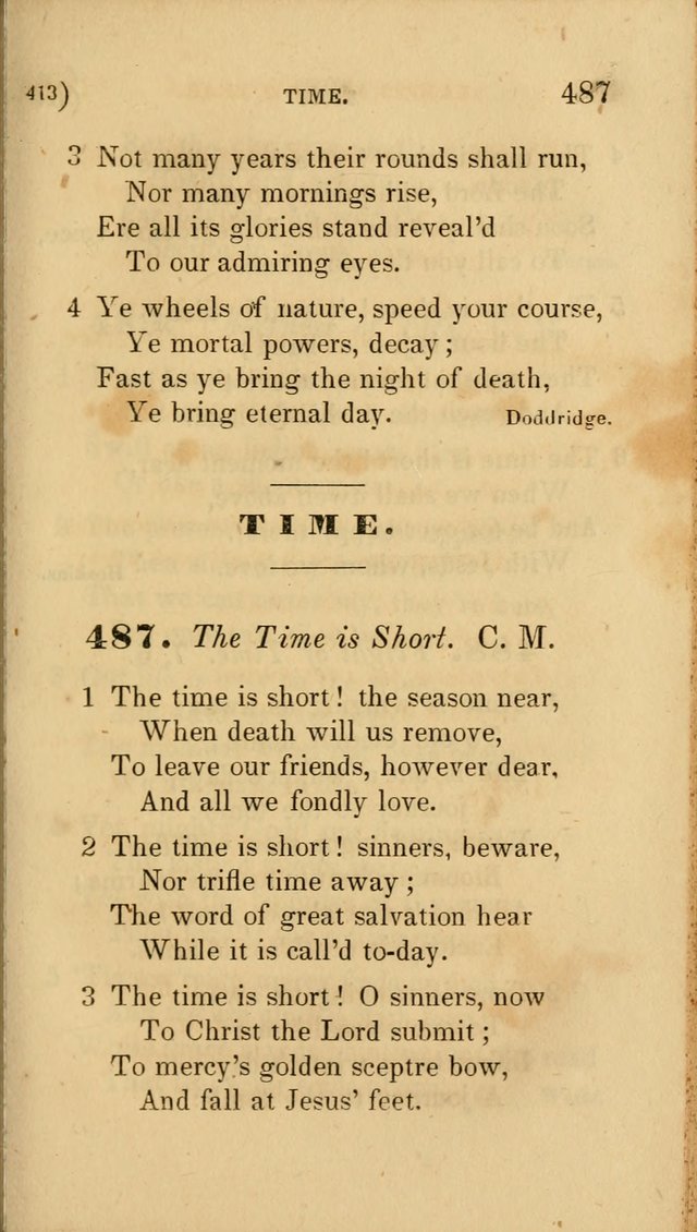 Hymns for Social Worship: selected from Watts, Doddridge, Newton, Cowper, Steele and others page 413