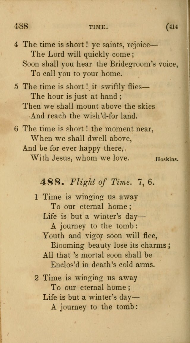 Hymns for Social Worship: selected from Watts, Doddridge, Newton, Cowper, Steele and others page 414