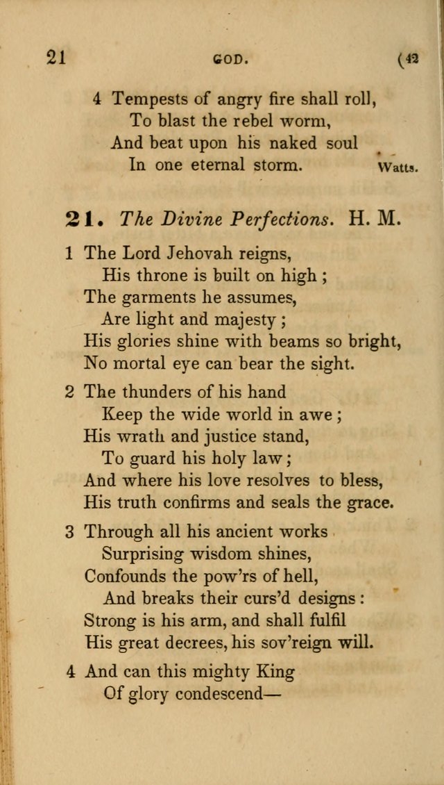 Hymns for Social Worship: selected from Watts, Doddridge, Newton, Cowper, Steele and others page 42