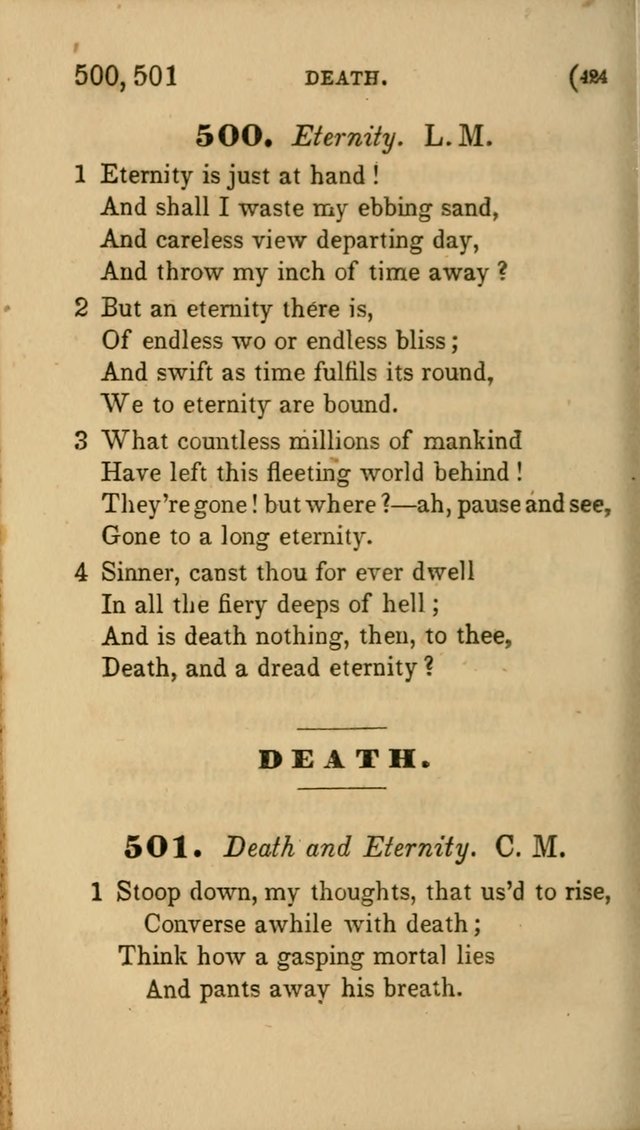 Hymns for Social Worship: selected from Watts, Doddridge, Newton, Cowper, Steele and others page 424