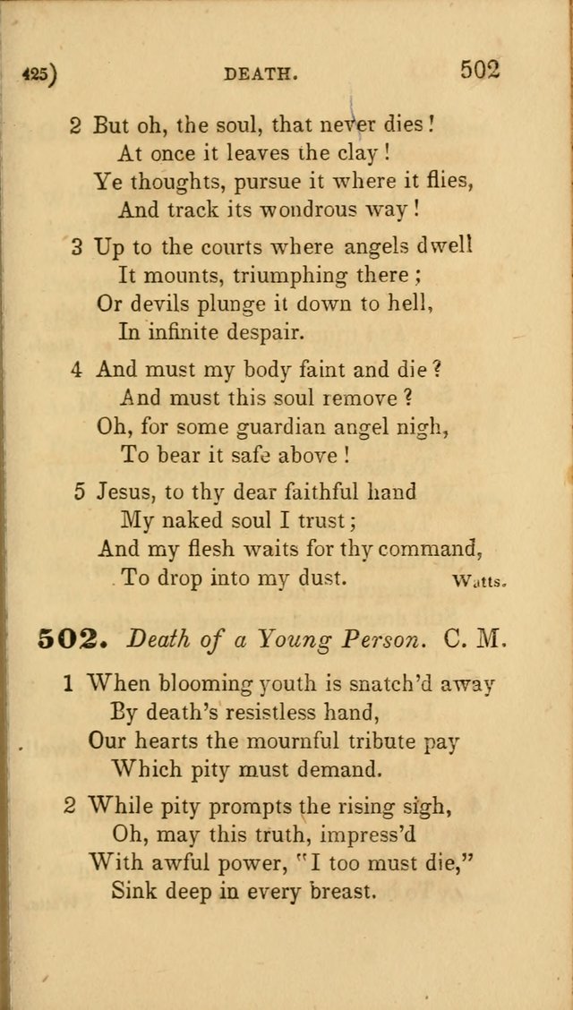 Hymns for Social Worship: selected from Watts, Doddridge, Newton, Cowper, Steele and others page 425