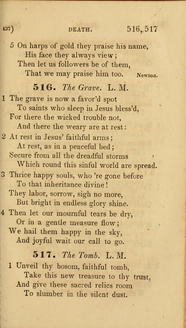 Hymns for Social Worship: selected from Watts, Doddridge, Newton, Cowper, Steele and others page 437