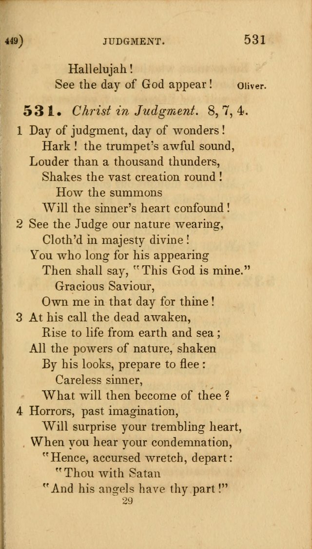 Hymns for Social Worship: selected from Watts, Doddridge, Newton, Cowper, Steele and others page 449