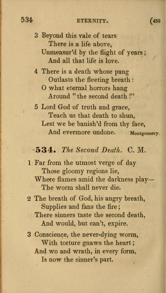 Hymns for Social Worship: selected from Watts, Doddridge, Newton, Cowper, Steele and others page 452