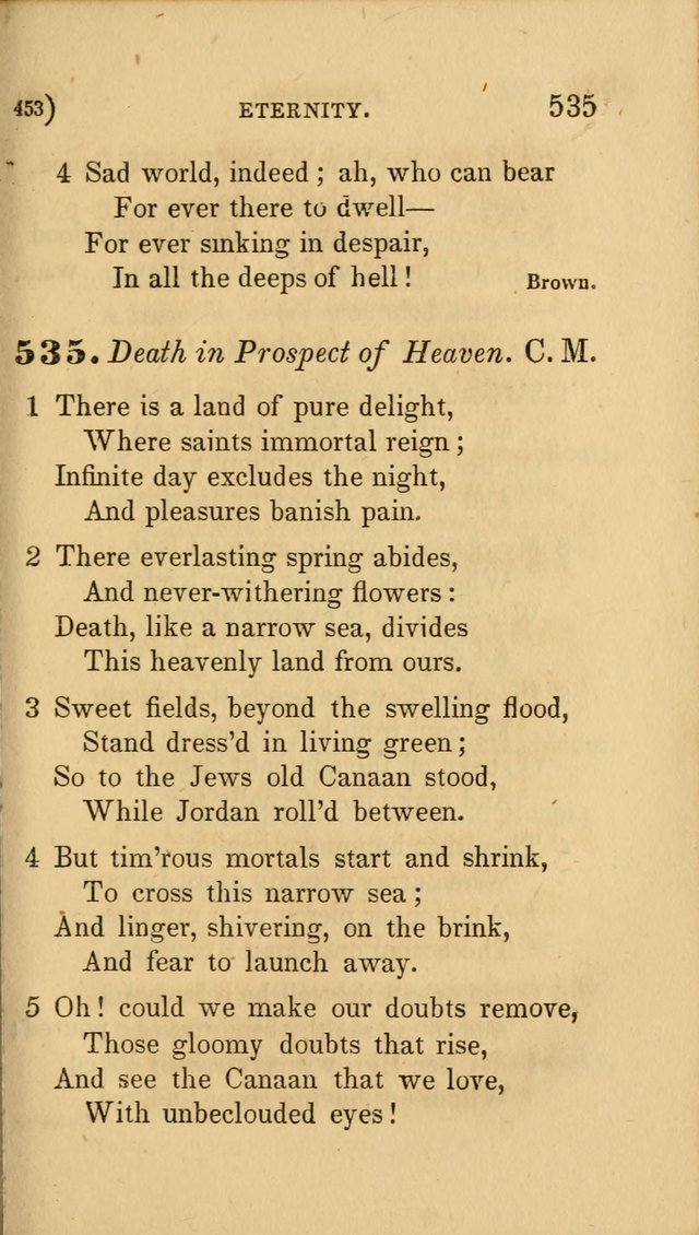 Hymns for Social Worship: selected from Watts, Doddridge, Newton, Cowper, Steele and others page 453