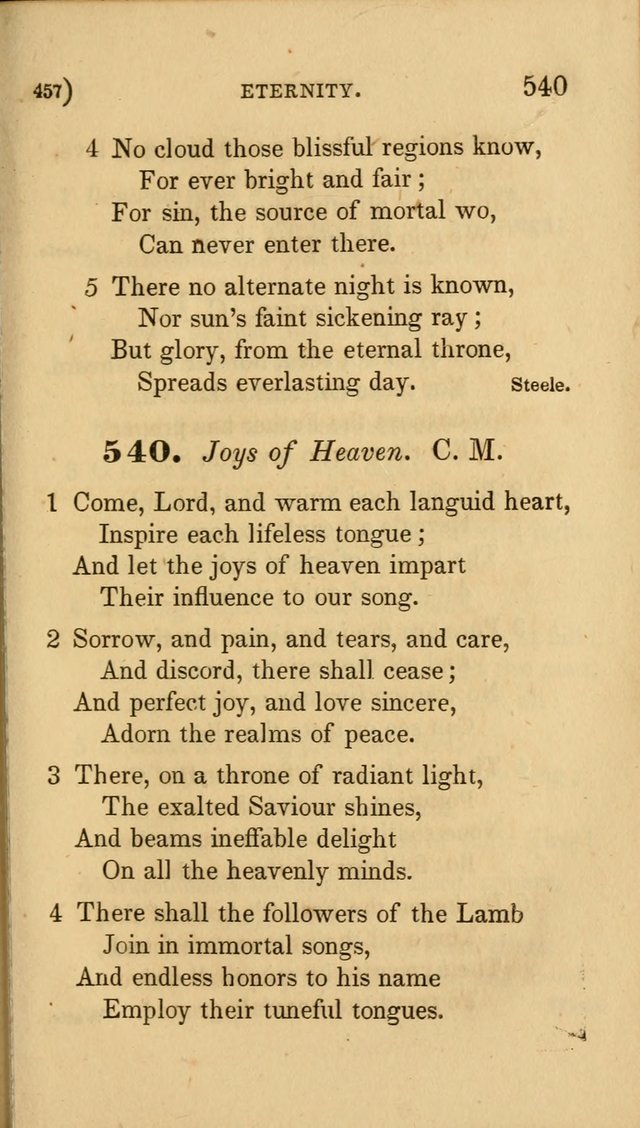 Hymns for Social Worship: selected from Watts, Doddridge, Newton, Cowper, Steele and others page 457