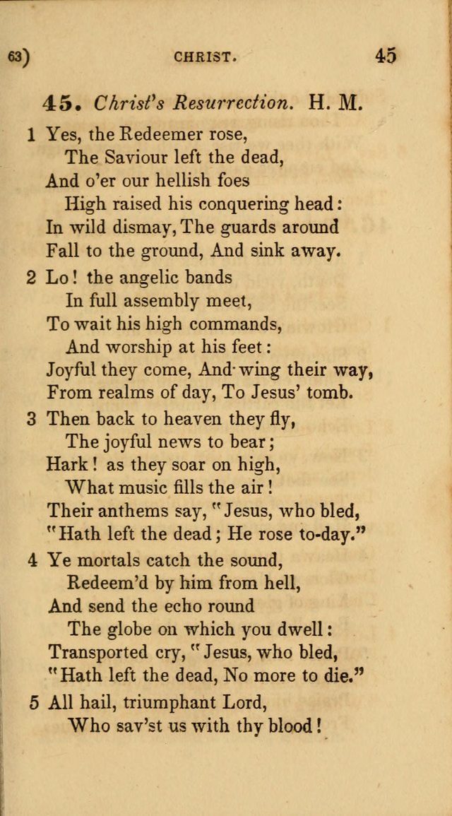 Hymns for Social Worship: selected from Watts, Doddridge, Newton, Cowper, Steele and others page 63