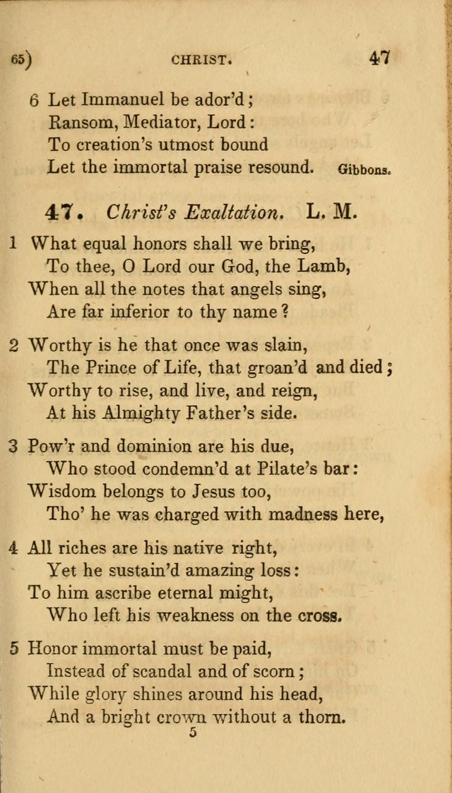 Hymns for Social Worship: selected from Watts, Doddridge, Newton, Cowper, Steele and others page 65