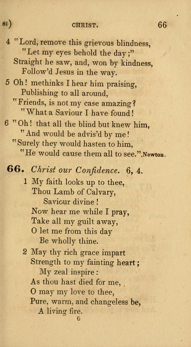 Hymns for Social Worship: selected from Watts, Doddridge, Newton, Cowper, Steele and others page 81