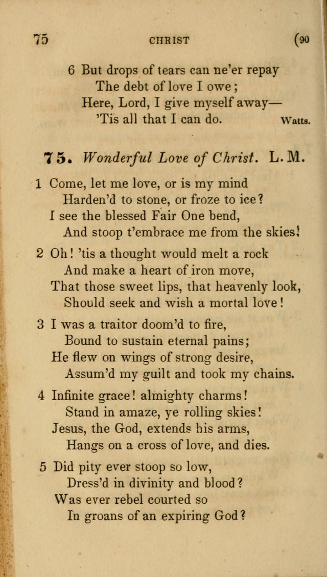 Hymns for Social Worship: selected from Watts, Doddridge, Newton, Cowper, Steele and others page 90