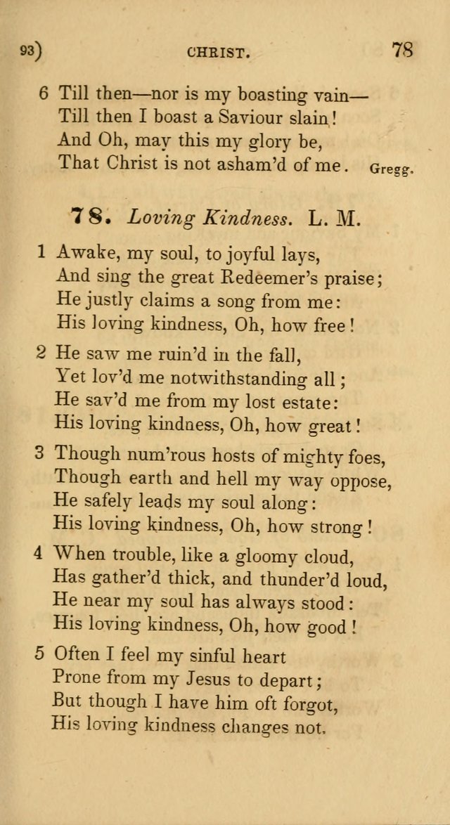 Hymns for Social Worship: selected from Watts, Doddridge, Newton, Cowper, Steele and others page 93