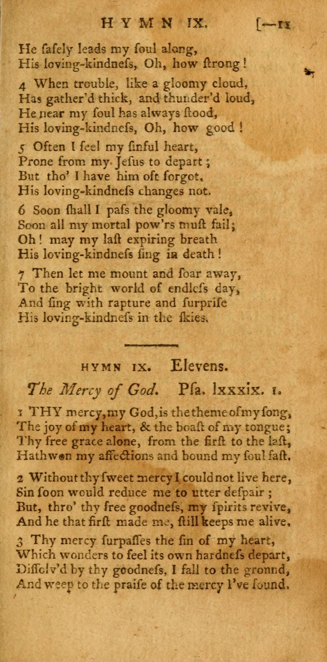 The Hartford Selection of Hymns: from the most approved authors: to which are added a number never before published (2nd ed.) page 11