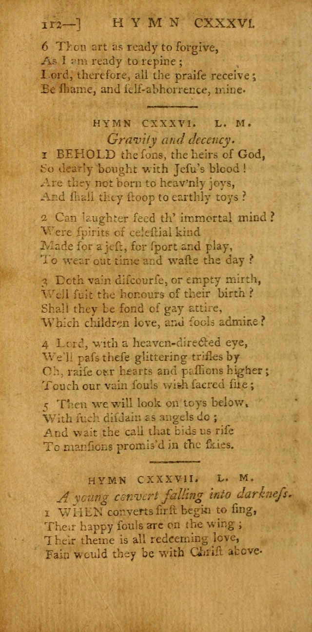 The Hartford Selection of Hymns: from the most approved authors: to which are added a number never before published (2nd ed.) page 112