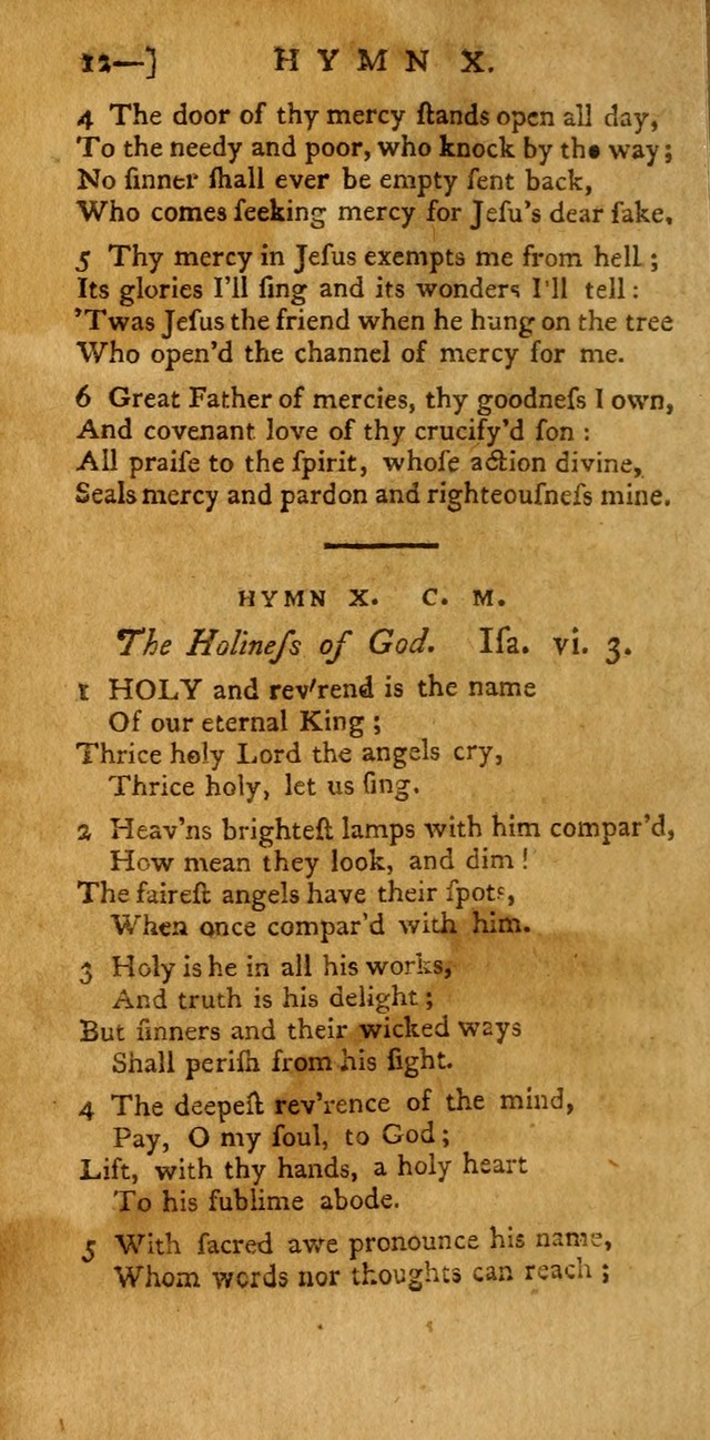 The Hartford Selection of Hymns: from the most approved authors: to which are added a number never before published (2nd ed.) page 12