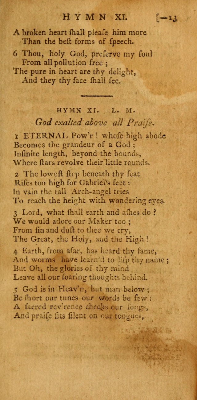 The Hartford Selection of Hymns: from the most approved authors: to which are added a number never before published (2nd ed.) page 13