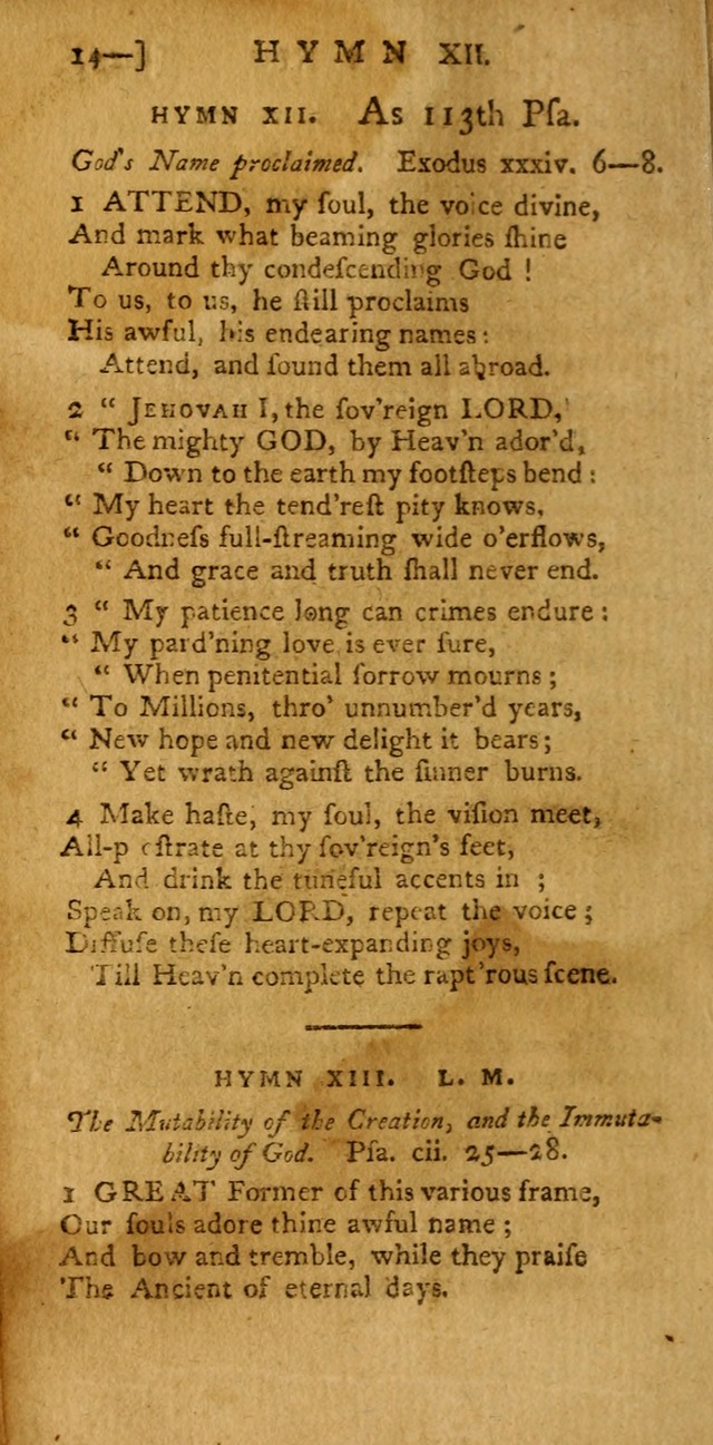 The Hartford Selection of Hymns: from the most approved authors: to which are added a number never before published (2nd ed.) page 14