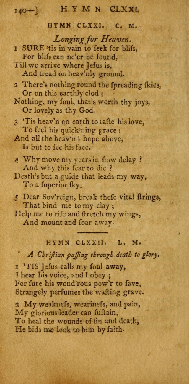 The Hartford Selection of Hymns: from the most approved authors: to which are added a number never before published (2nd ed.) page 140