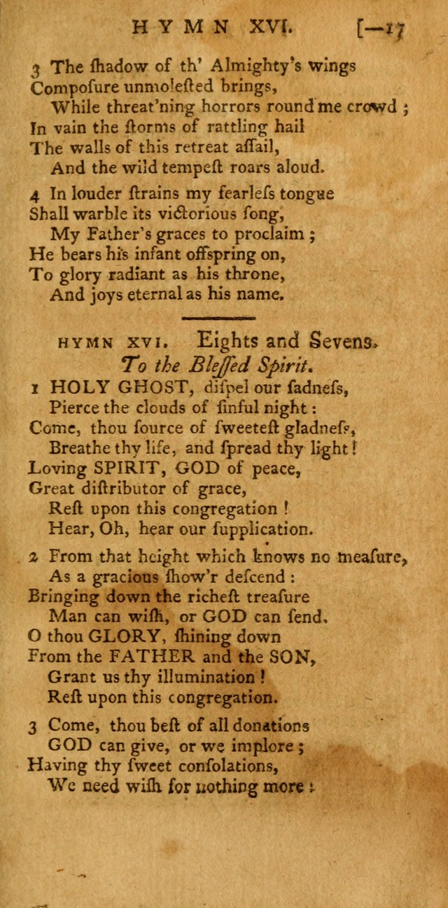 The Hartford Selection of Hymns: from the most approved authors: to which are added a number never before published (2nd ed.) page 17