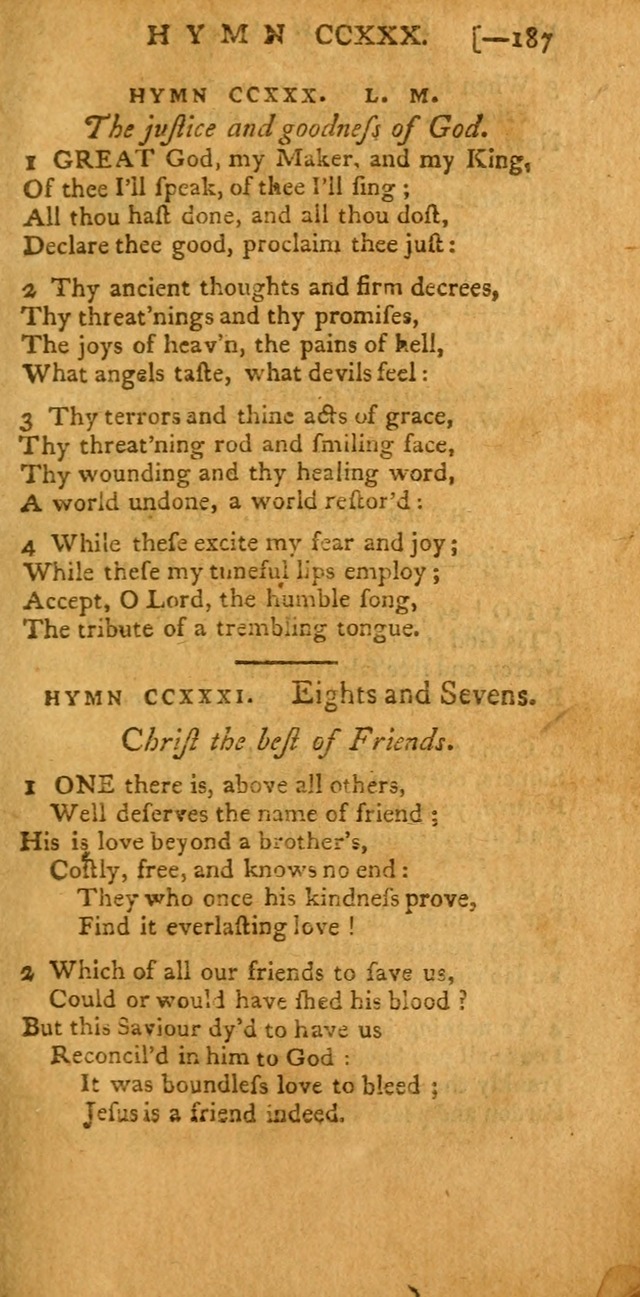 The Hartford Selection of Hymns: from the most approved authors: to which are added a number never before published (2nd ed.) page 187