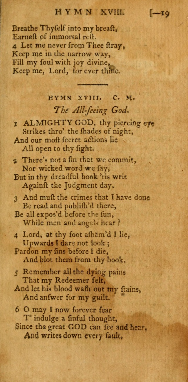 The Hartford Selection of Hymns: from the most approved authors: to which are added a number never before published (2nd ed.) page 19