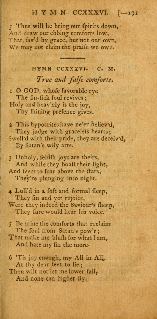 The Hartford Selection of Hymns: from the most approved authors: to which are added a number never before published (2nd ed.) page 191