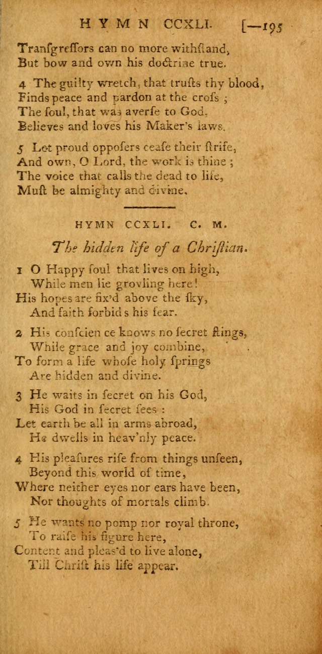 The Hartford Selection of Hymns: from the most approved authors: to which are added a number never before published (2nd ed.) page 195