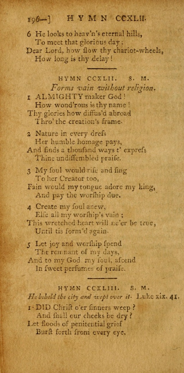 The Hartford Selection of Hymns: from the most approved authors: to which are added a number never before published (2nd ed.) page 196