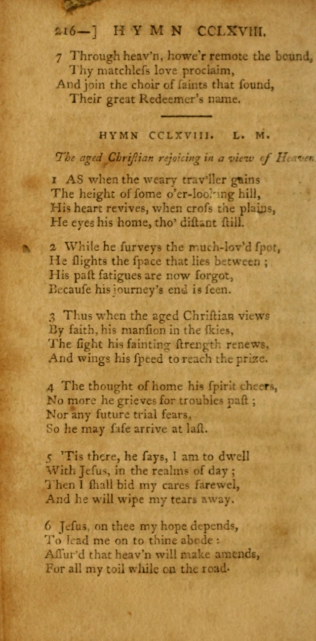 The Hartford Selection of Hymns: from the most approved authors: to which are added a number never before published (2nd ed.) page 216