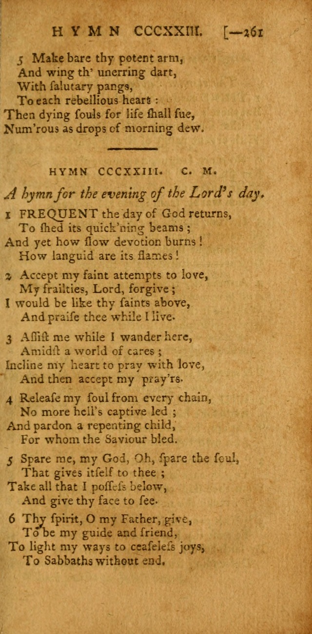 The Hartford Selection of Hymns: from the most approved authors: to which are added a number never before published (2nd ed.) page 261