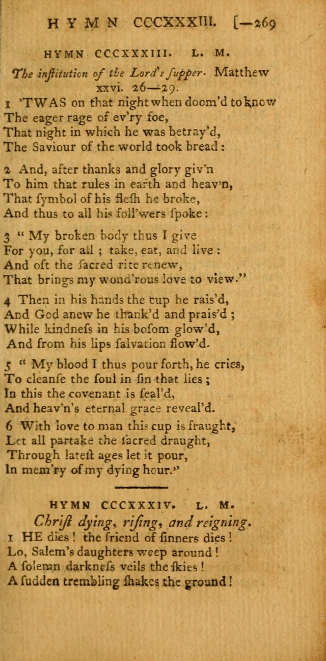 The Hartford Selection of Hymns: from the most approved authors: to which are added a number never before published (2nd ed.) page 269