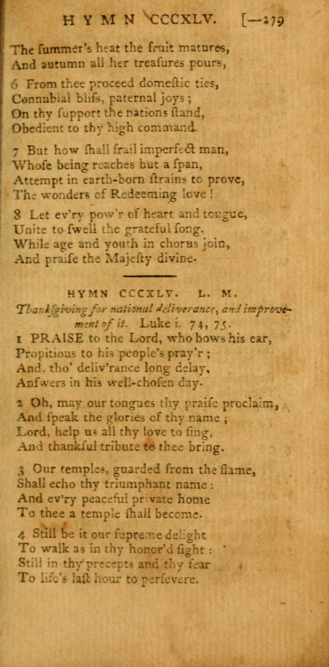 The Hartford Selection of Hymns: from the most approved authors: to which are added a number never before published (2nd ed.) page 279