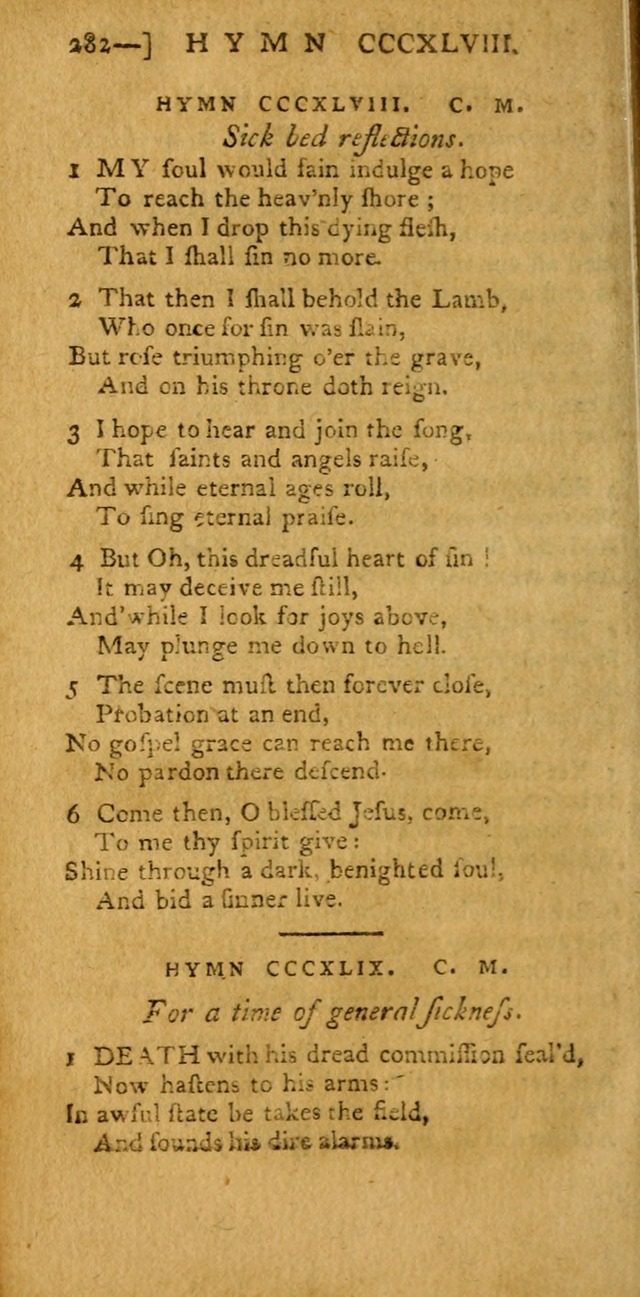 The Hartford Selection of Hymns: from the most approved authors: to which are added a number never before published (2nd ed.) page 282