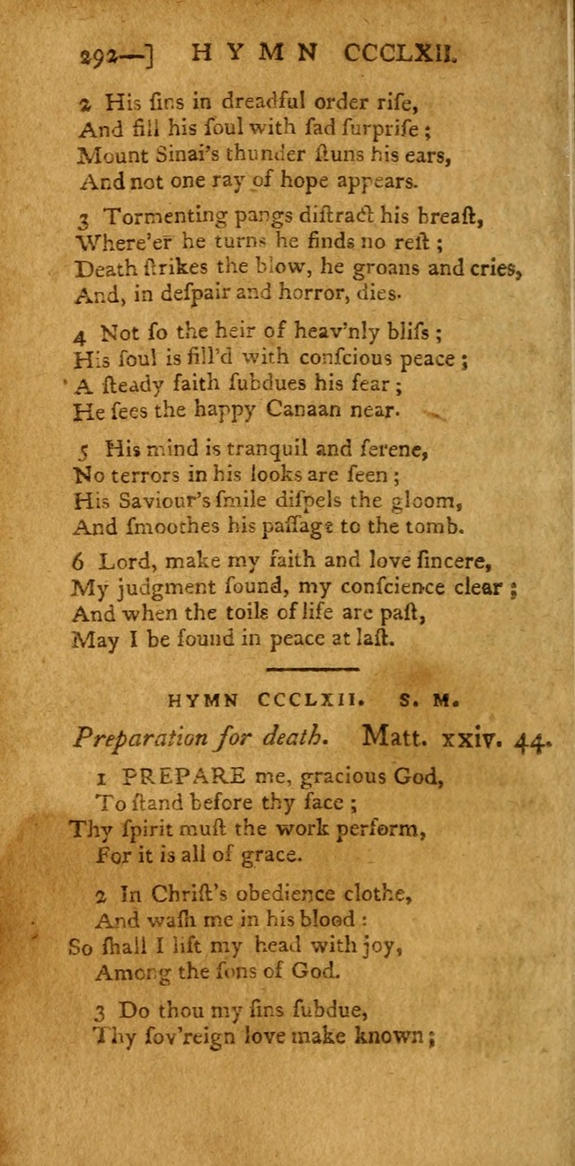 The Hartford Selection of Hymns: from the most approved authors: to which are added a number never before published (2nd ed.) page 292