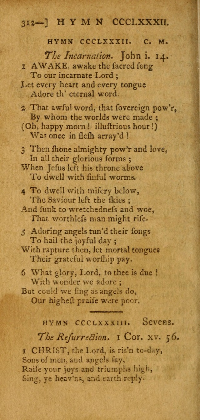 The Hartford Selection of Hymns: from the most approved authors: to which are added a number never before published (2nd ed.) page 312