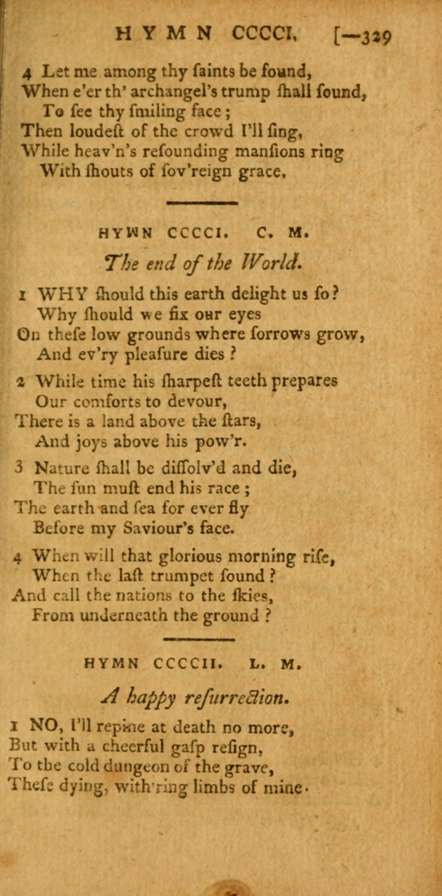 The Hartford Selection of Hymns: from the most approved authors: to which are added a number never before published (2nd ed.) page 329