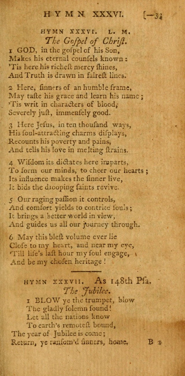 The Hartford Selection of Hymns: from the most approved authors: to which are added a number never before published (2nd ed.) page 33