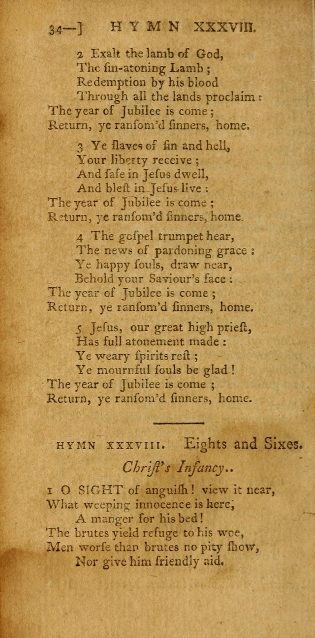 The Hartford Selection of Hymns: from the most approved authors: to which are added a number never before published (2nd ed.) page 34