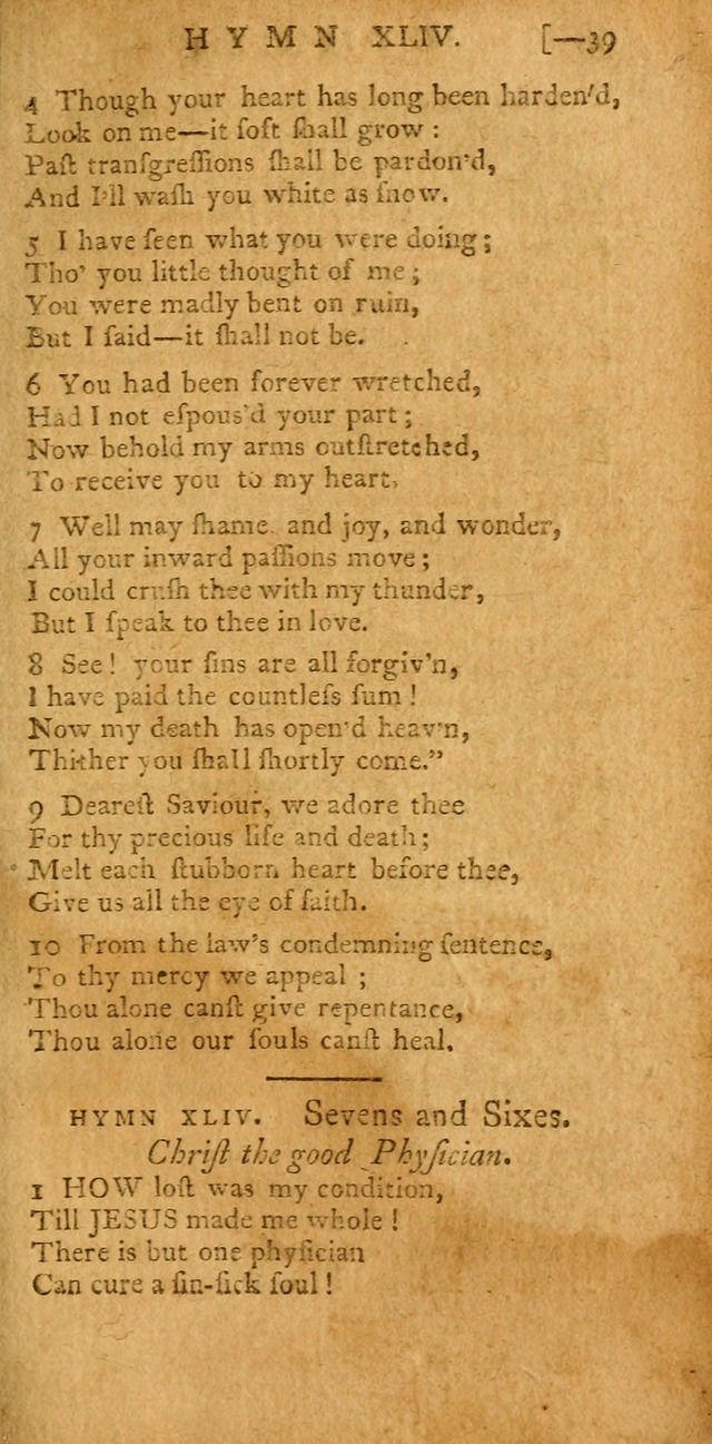 The Hartford Selection of Hymns: from the most approved authors: to which are added a number never before published (2nd ed.) page 39