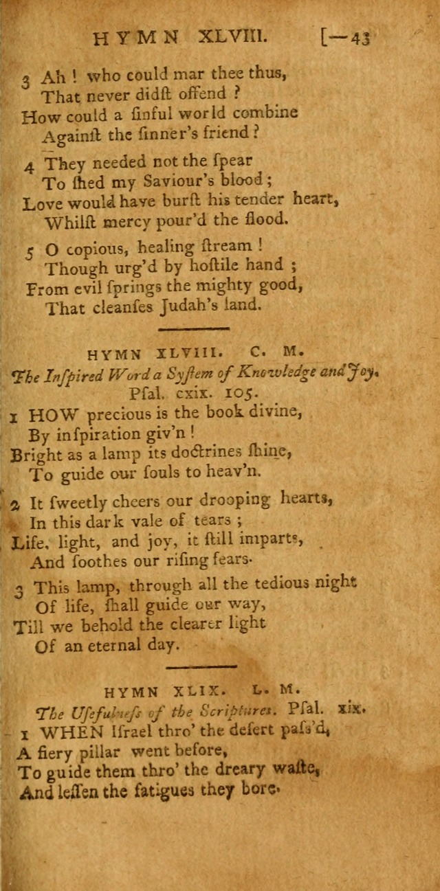 The Hartford Selection of Hymns: from the most approved authors: to which are added a number never before published (2nd ed.) page 43