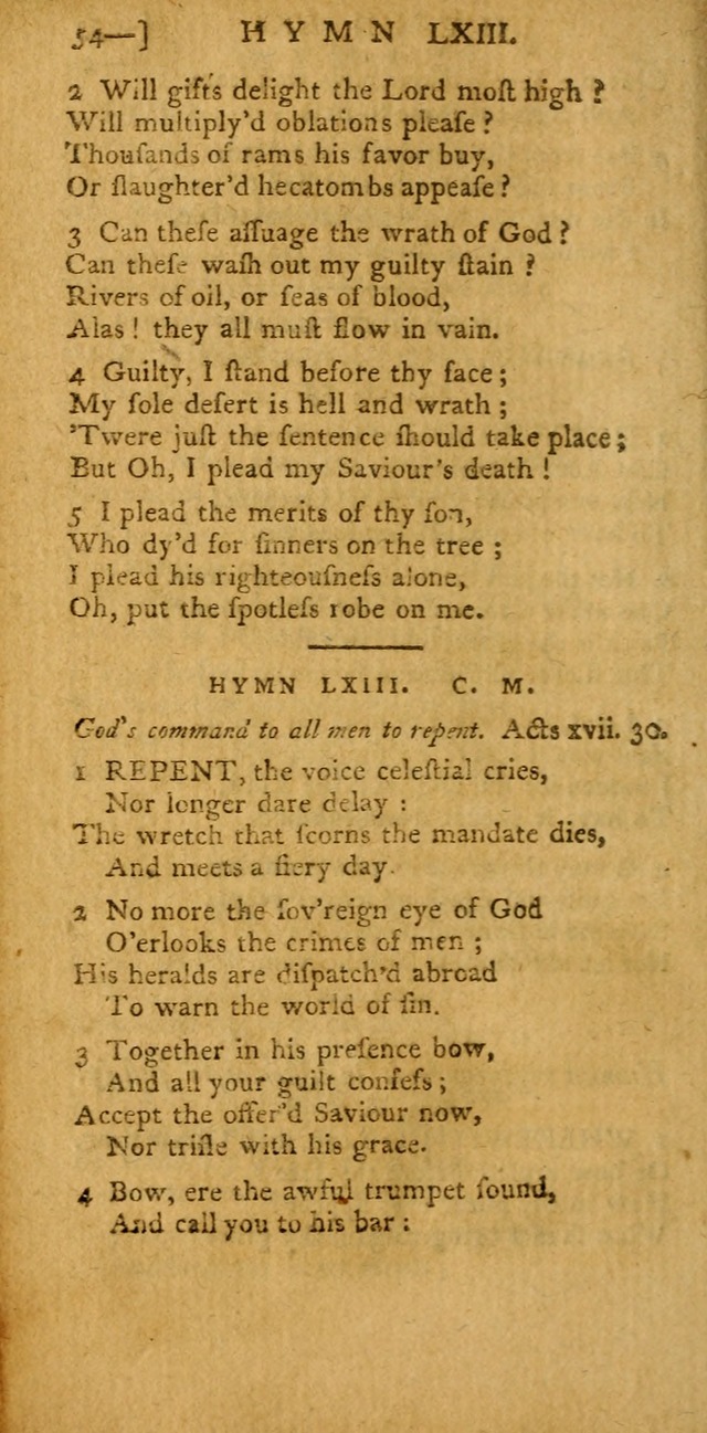 The Hartford Selection of Hymns: from the most approved authors: to which are added a number never before published (2nd ed.) page 54