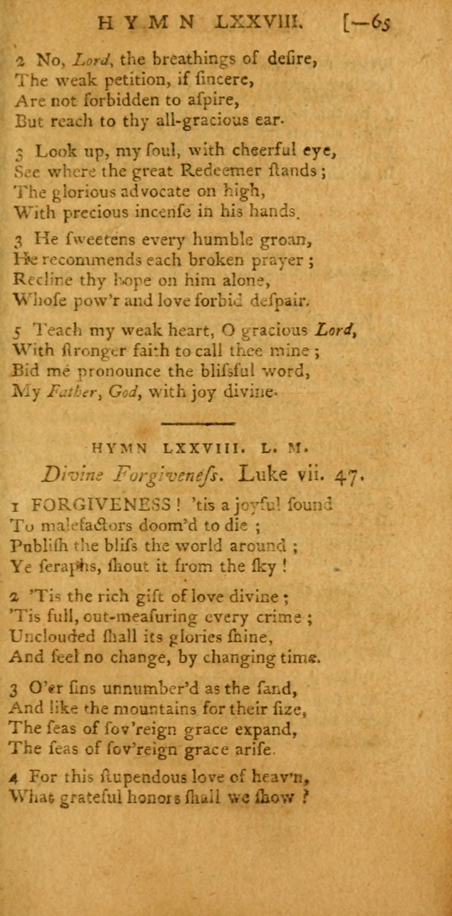 The Hartford Selection of Hymns: from the most approved authors: to which are added a number never before published (2nd ed.) page 65