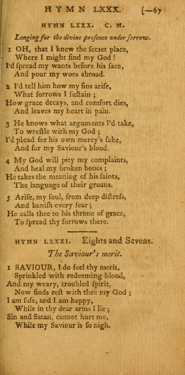 The Hartford Selection of Hymns: from the most approved authors: to which are added a number never before published (2nd ed.) page 67