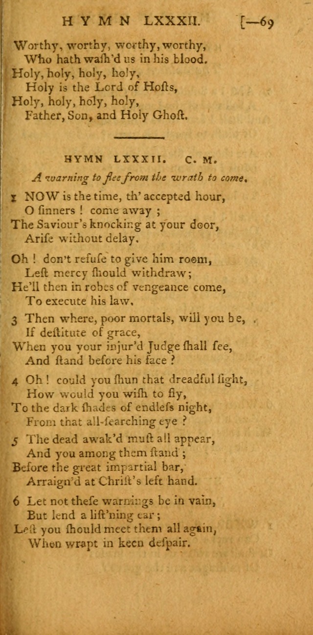 The Hartford Selection of Hymns: from the most approved authors: to which are added a number never before published (2nd ed.) page 69