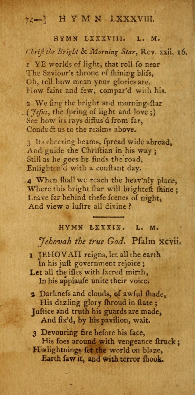 The Hartford Selection of Hymns: from the most approved authors: to which are added a number never before published (2nd ed.) page 74