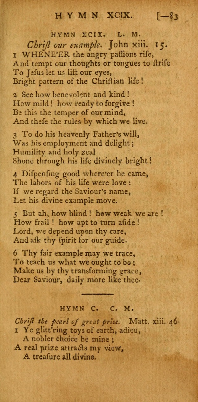 The Hartford Selection of Hymns: from the most approved authors: to which are added a number never before published (2nd ed.) page 83