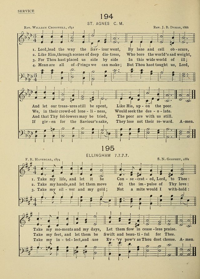 Hymns and Tunes for Schools page 188