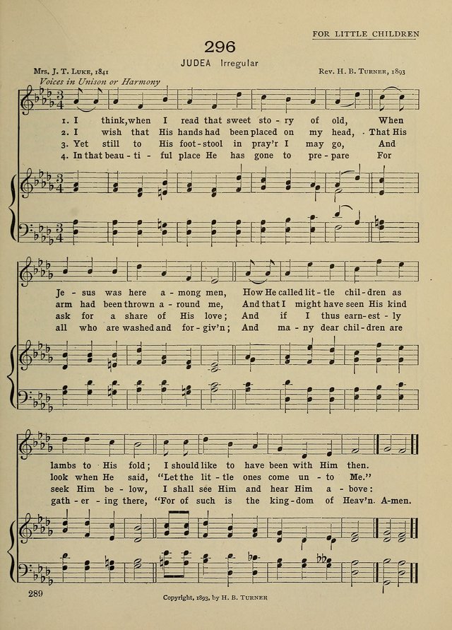 Hymns and Tunes for Schools page 289