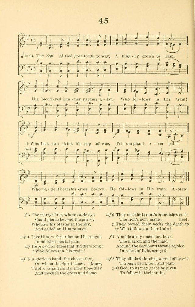 Hymns with Tunes to accompany Hymns and Prayers for the use of the Army and Navy page 47