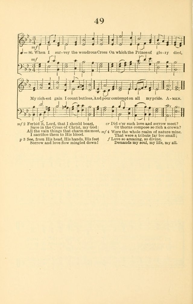 Hymns with Tunes to accompany Hymns and Prayers for the use of the Army and Navy page 51